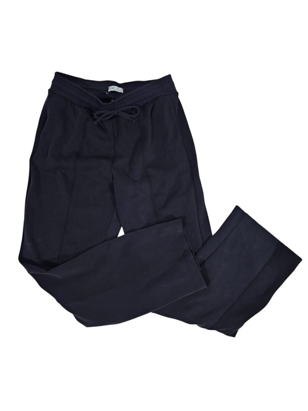 FLX Large Black Relaxed Fit Jogger Pants Elastic Waist Drawstring Stretch